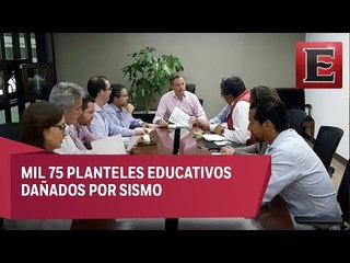 Evalúa SEP  avances del censo sobre escuelas dañadas por sismo