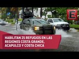 Viviendas dañadas e inundaciones en Guerrero por huracán Max