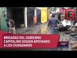 Continúan las labores de limpieza en Xochimilco