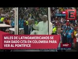 Papa Francisco arriba al Parque Simón Bolivar