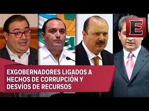 Recuento de exgobernadores ligados a la corrupción