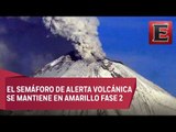 Volcán Popocatépetl registra dos explosiones en las últimas horas