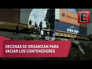 Nueva forma de robo a trenes en los límites de Puebla y Veracruz