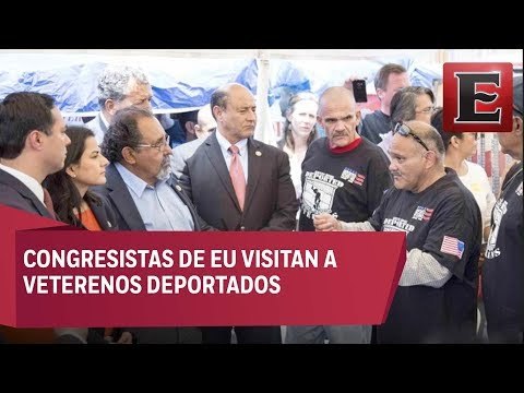 Congresistas de EU visitan a veteranos deportados en Tijuana