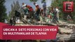 Dos mujeres piden ayuda entre escombros en multifamiliar de Tlalpan