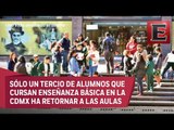 Regresa 35% de escuelas públicas; vuelve a clases 71% de las privadas