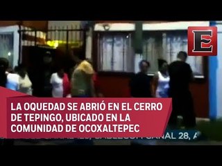 Desalojan a 400 familias en Morelos por formación de enorme grieta