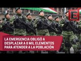 Participarán menos militares en el desfile del 16 de septiembre por sismo