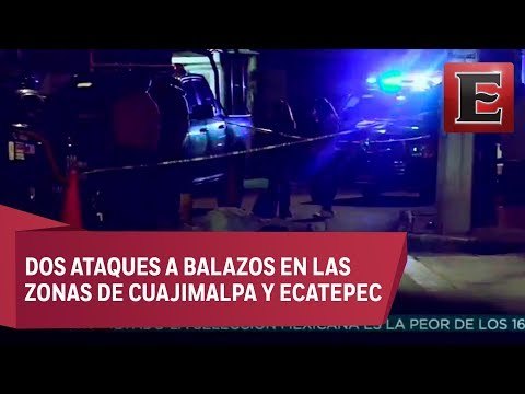 Balean a cuartro personas en distintos puntos del Valle de México