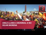 AMLO pide a Monreal no dejar las filas de Morena
