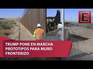 Avanza la construcción de prototipos para muro fronterizo