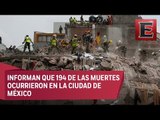 LO ÚLTIMO: Sube a 333 el número de fallecidos por sismo del 19 de septiembre