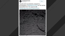Space Agency's Movie Shows Mascot Lander Descending To Asteroid Ryugu
