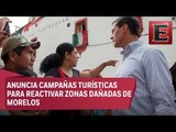 Peña Nieto revisa daños por sismo en Tlayacapan, Morelos