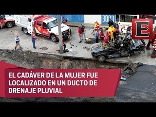 Localizan cuerpo de mujer que cayó en socavón en Monterrey