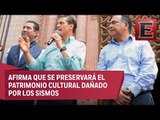 Peña Nieto en Taxco para revisar daños a patrimonio cultural