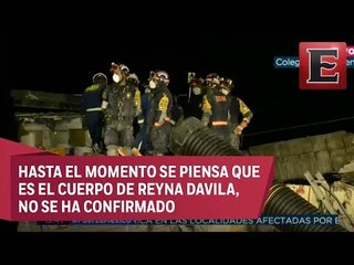 Persisten los intentos por rescatar cuerpo en el Colegio Rébsamen