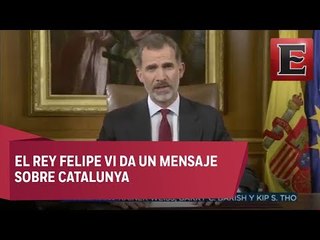 Rey de España asegura que en Cataluña no están solos