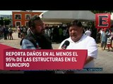 Manuel Madero habla sobre los daños en Izúcar de Matamoros, Puebla