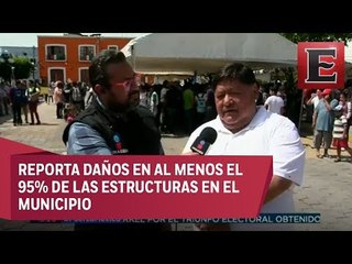 Manuel Madero habla sobre los daños en Izúcar de Matamoros, Puebla