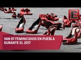 Recuento de feminicidios en Puebla durante 2017