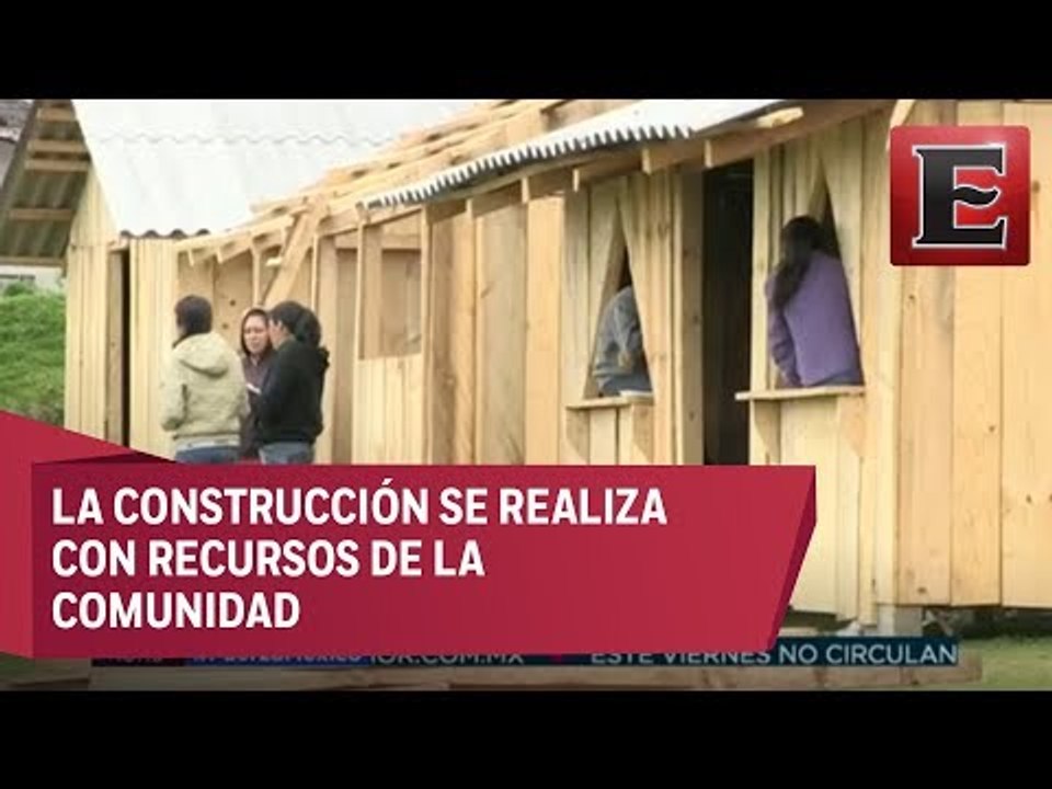 Comunidad indígena comienza a reconstruir escuelas afectadas por el sismo
