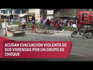 Bloquean Eje 5 Sur por desalojo de predio en Iztapalapa