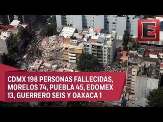 Suman 337 muertos tras el sismo del pasado 19 de septiembre