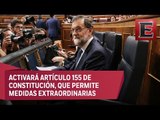 Rajoy pide a Puigdemont aclarar si declaró la independencia de Cataluña