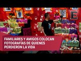 Recuerdan con ofrenda a víctimas del multifamiliar de Tlalpan