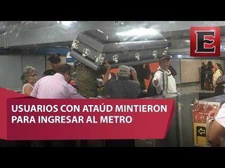 Ataúd que viajó en el Metro estaba vacío