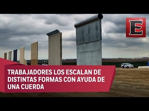 EU evalúa los prototipos del muro fronterizo con México