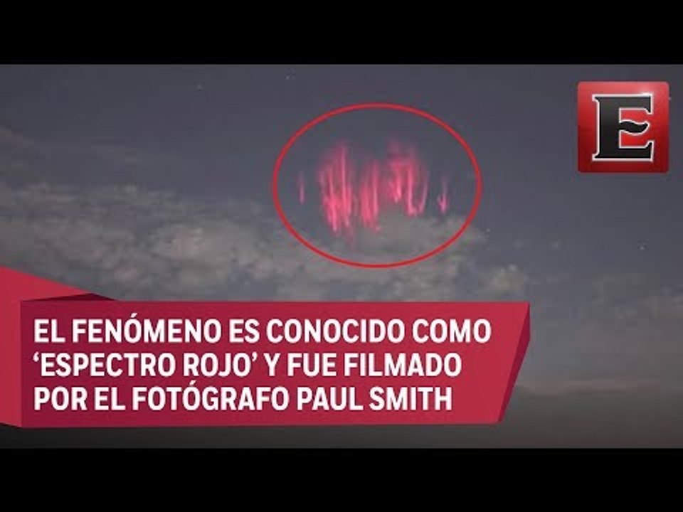 Captan extrañas luces rojas en cielo de EU