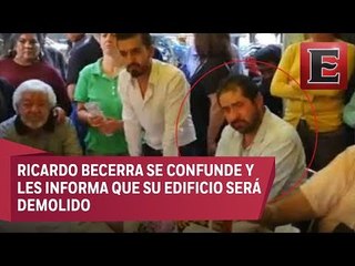 Funcionario capitalino llega ebrio a reunión con damnificados por sismo