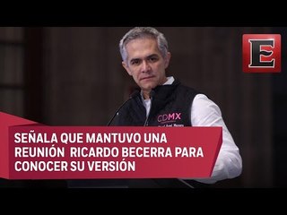 Mancera mantendrá en el cargo a Comisionado para la Reconstrucción
