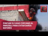 Incendio en fábrica de colchones en Ecatepec deja una persona muerta