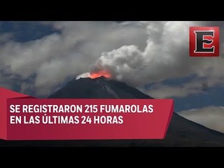 Reportan intensa actividad del Popocatépetl
