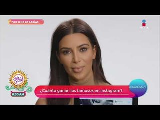 ¿Cuánto ganan los famosos en instagram? | Sale el Sol