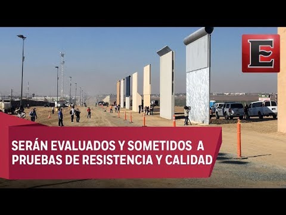 EU revisa los ochos prototipos para el muro fronterizo de Trump