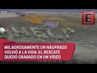 Rescatan a un náufrago gracias a un letrero con la maleza