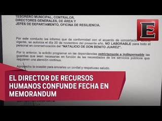 Ayuntamiento de Colima confunde aniversario de Revolución con natalicio de Juárez