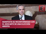 Mancera propone examen de confianza para aspirantes del Frente