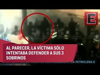 Policías capitalinos golpean a sujeto durante un operativo en la colonia Morelos