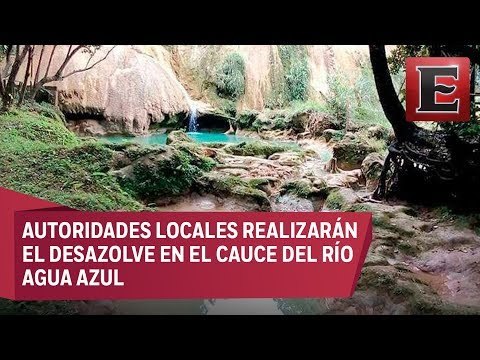 Cascadas de Agua Azul siguen con poca afluencia en su caudal
