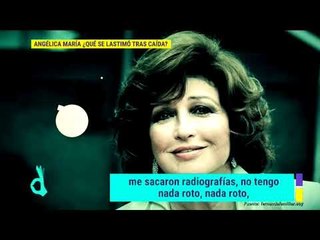 Angélica María se lastimó las costillas en la caída que sufrió | De Primera Mano