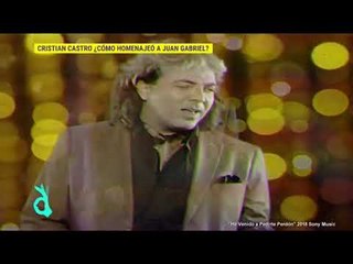 Cristian Castro homenajeó a Juan Gabriel | De Primera Mano