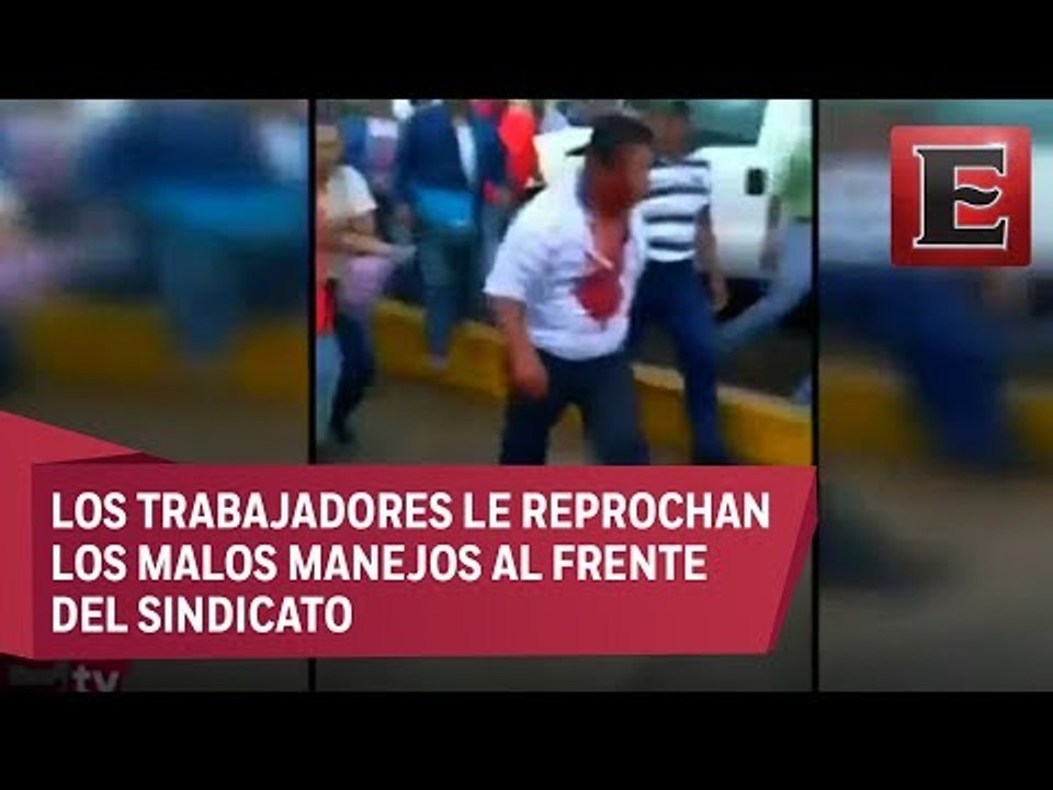 Obreros azucareros en Veracruz dan tremenda golpiza a su líder sindical
