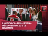 Visita la reina Letizia de España la Cruz Roja Mexicana