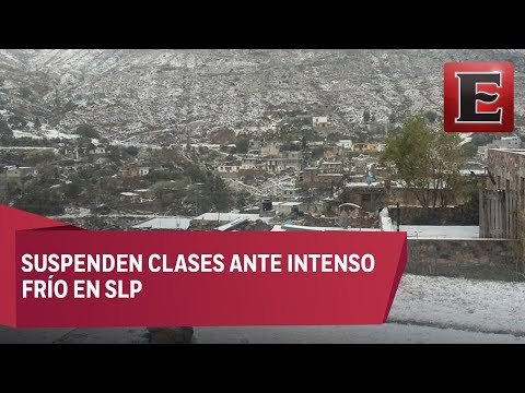 Suspenden clases por nevadas en San Luis Potosí