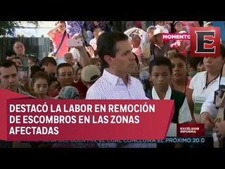 EPN supervisa reconstrucción de Morelos